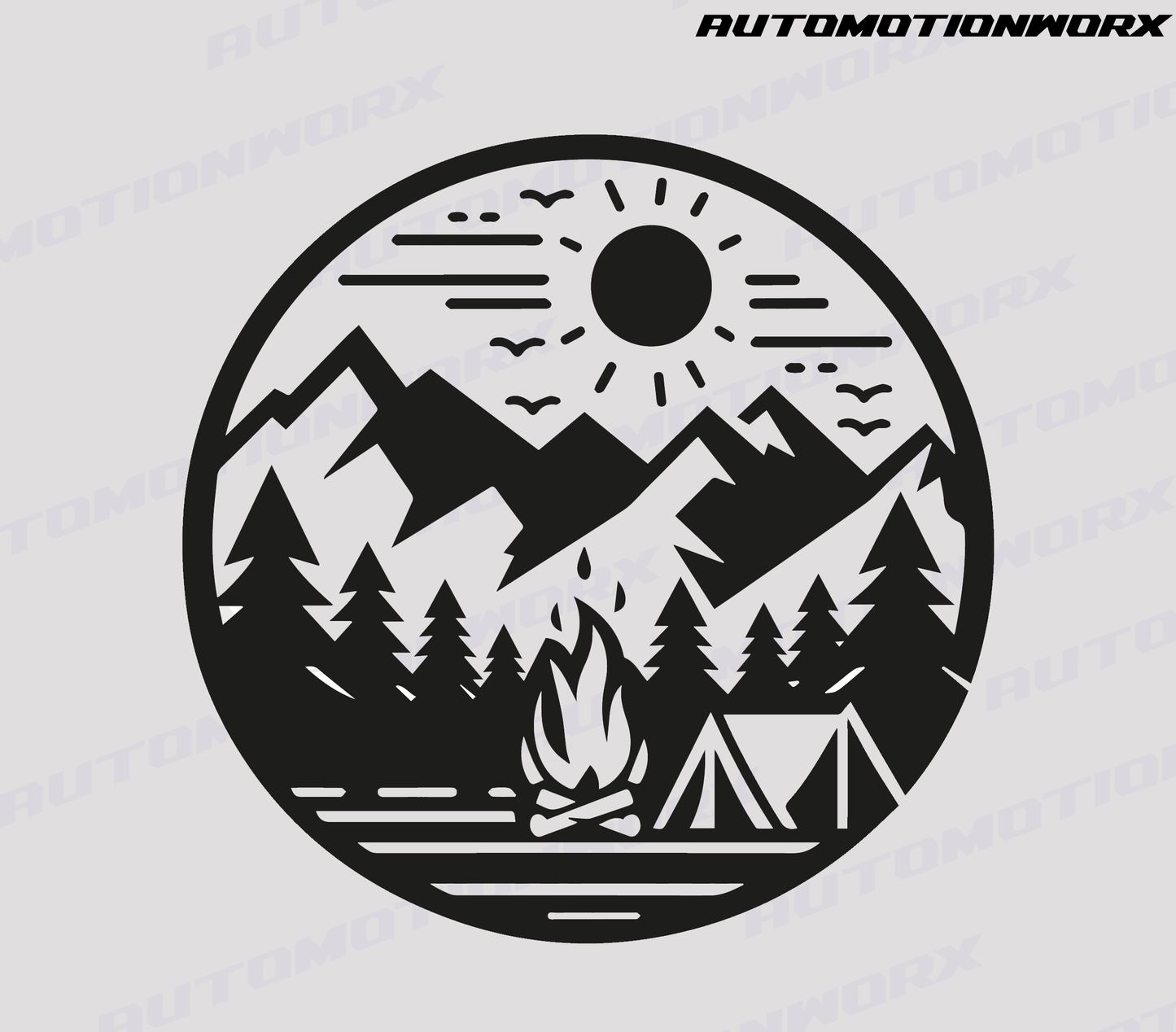 AutoMotionWorx | Motorhome/Campervan Decal 14.5cm | High Quality Decals