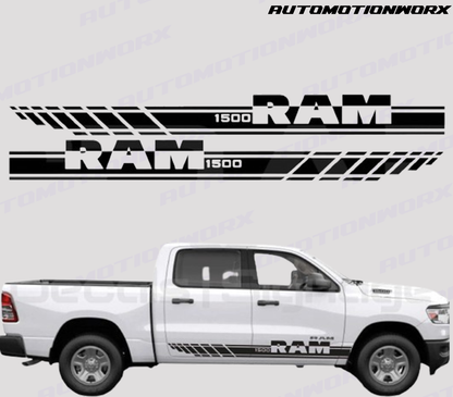 AutoMotionWorx | RAM 1500 Truck Side Stripes | High Quality Decals