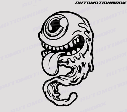 AutoMotionWorx | Eye Ball Monster Decal | High Quality Decals