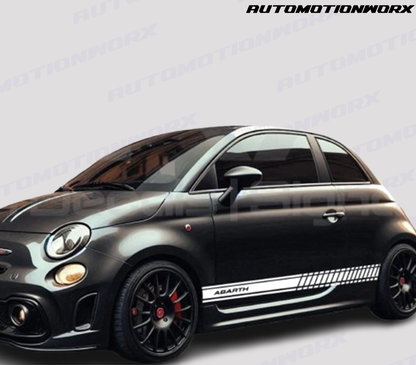 AutoMotionWorx | Fiat 500/Abarth Side Stripe Decals | High Quality Decals