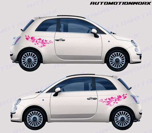 AutoMotionWorx | Universal Flower Decal 2x | High Quality Decals