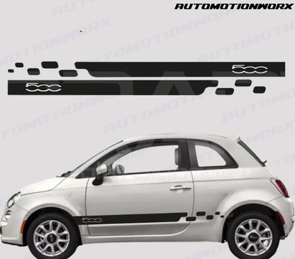 AutoMotionWorx | Fiat 500/Abarth Racing Side Stripes | High Quality Decals