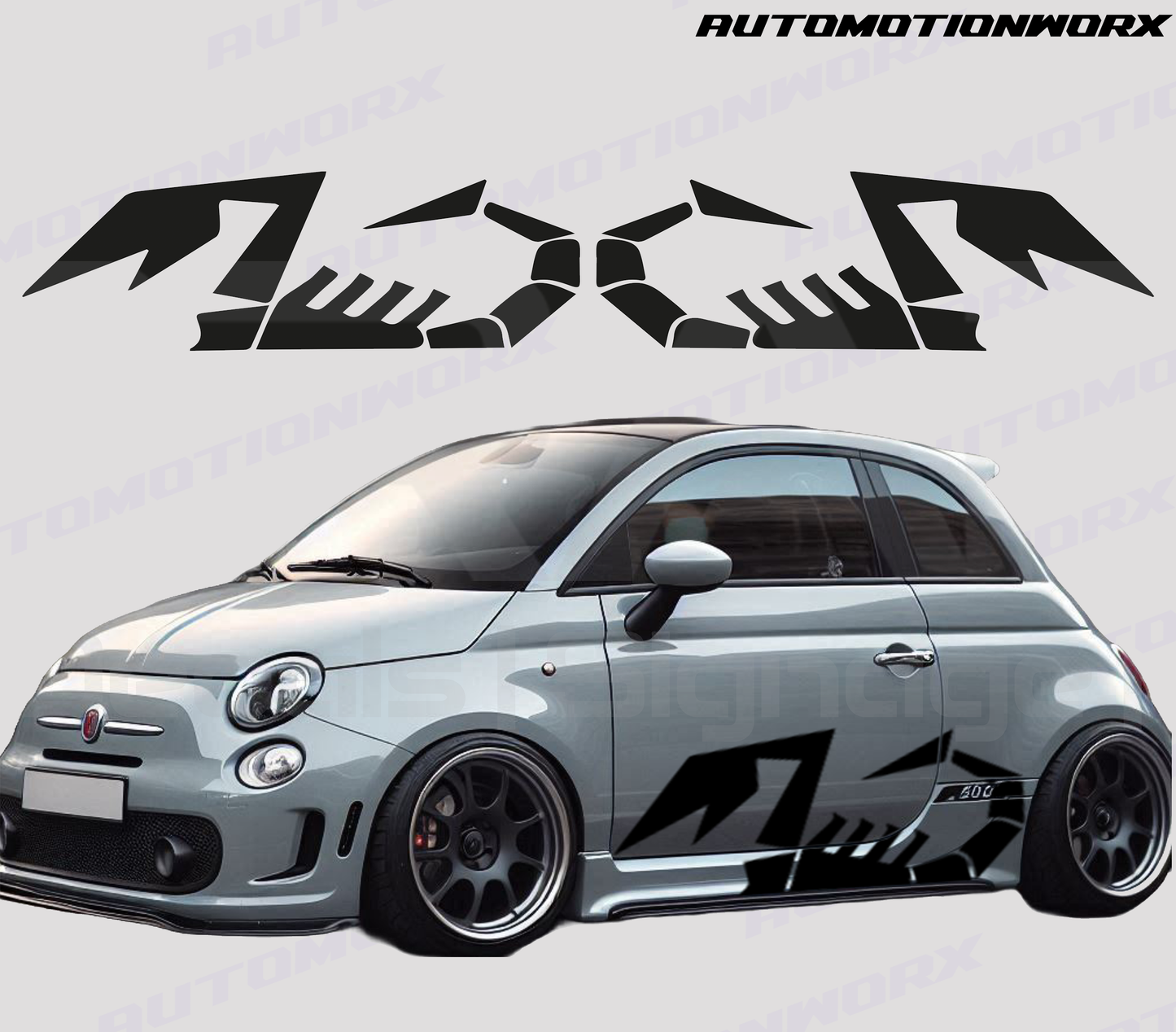 AutoMotionWorx | Fiat 500/Abarth Scorpion Side Stripes | High Quality