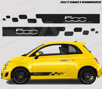 AutoMotionWorx | Fiat 500/Abarth Short Side Stripes | High Quality Decals