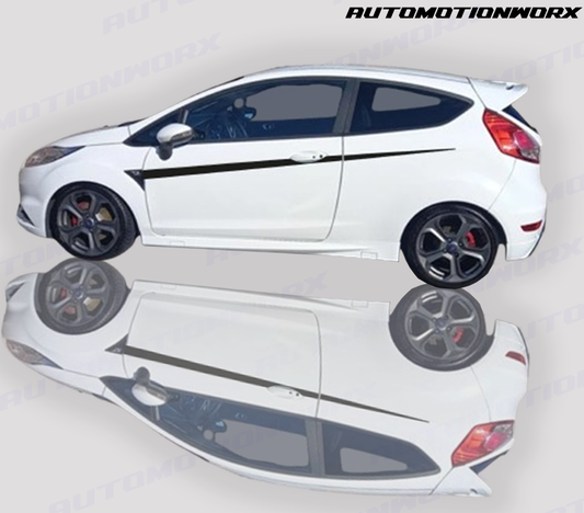 AutoMotionWorx | Ford Fiesta Side Door Pin Stripes | High Quality Decals