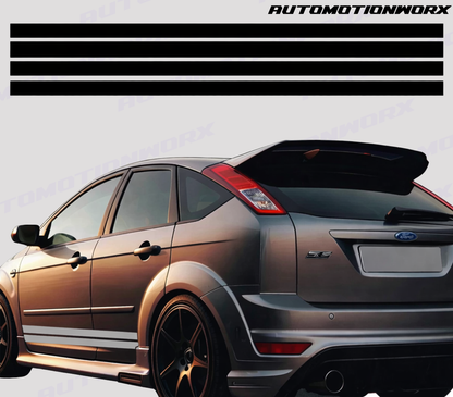 AutoMotionWorx | Ford Focus ST MK2 Side Stripes | High Quality Decals