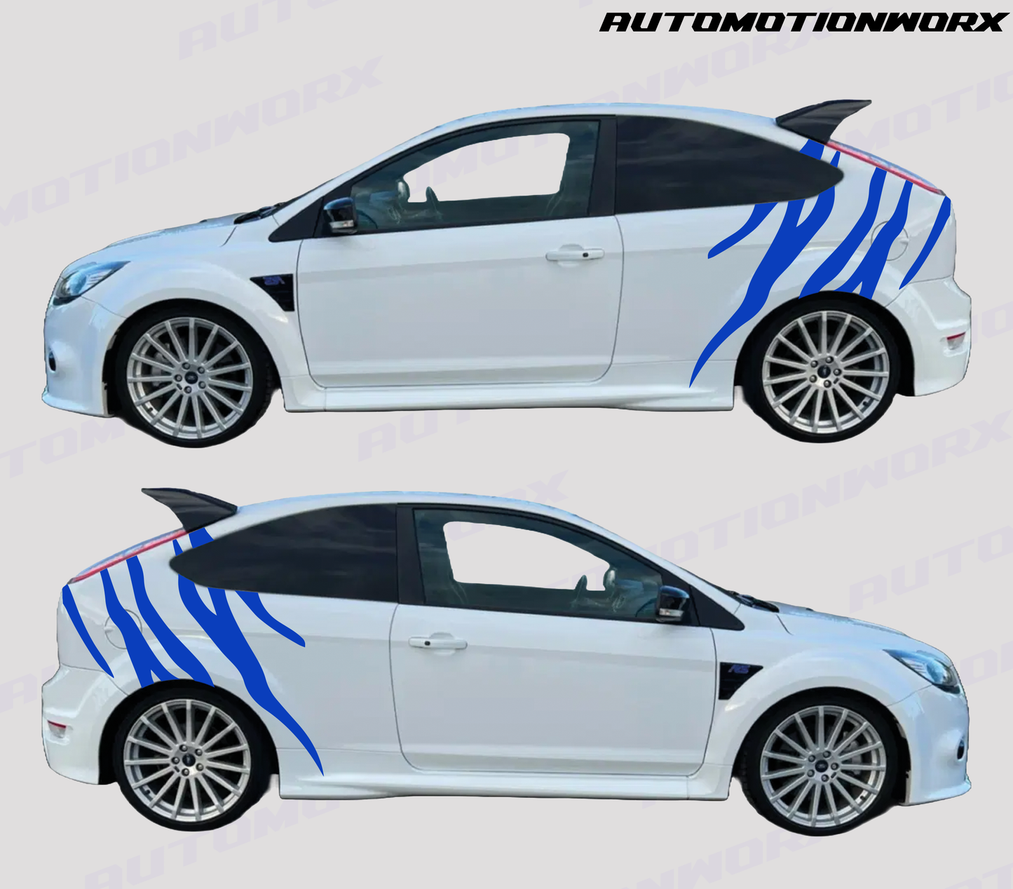 AutoMotionWorx | Universal Tiger Stripe Decal Kit, Drift Racing Decal