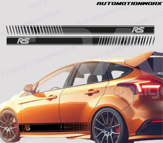 AutoMotionWorx | Ford Focus RS MK3 Side Stripes | High Quality Decals