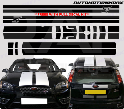 AutoMotionWorx | Ford Focus ST/RS Complete Decal Kit + Free Side Stripes
