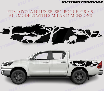 AutoMotionWorx | Toyota Hilux Hunter Rear Quarter Side Decals