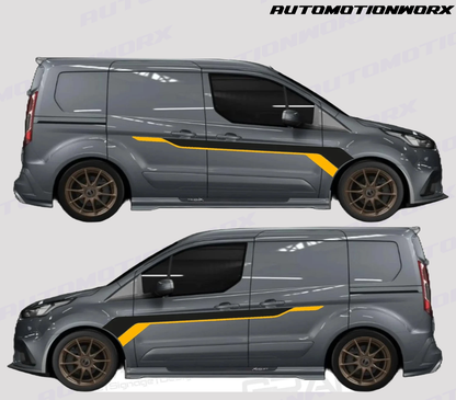 AutoMotionWorx | Ford Transit Connect MSRT Side Door Decals | High Quality Decal