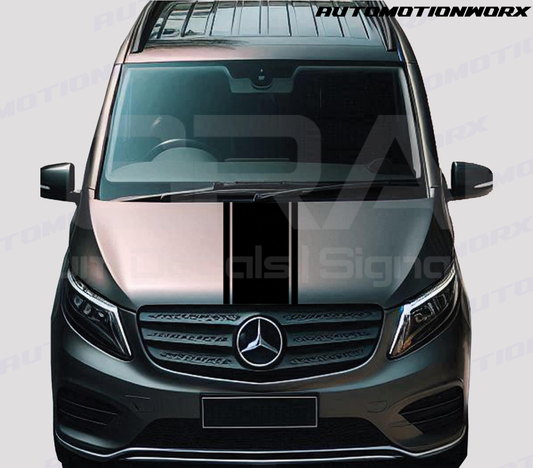 AutoMotionWorx | Mercedes Vito Bonnet Stripe | High Quality Decals