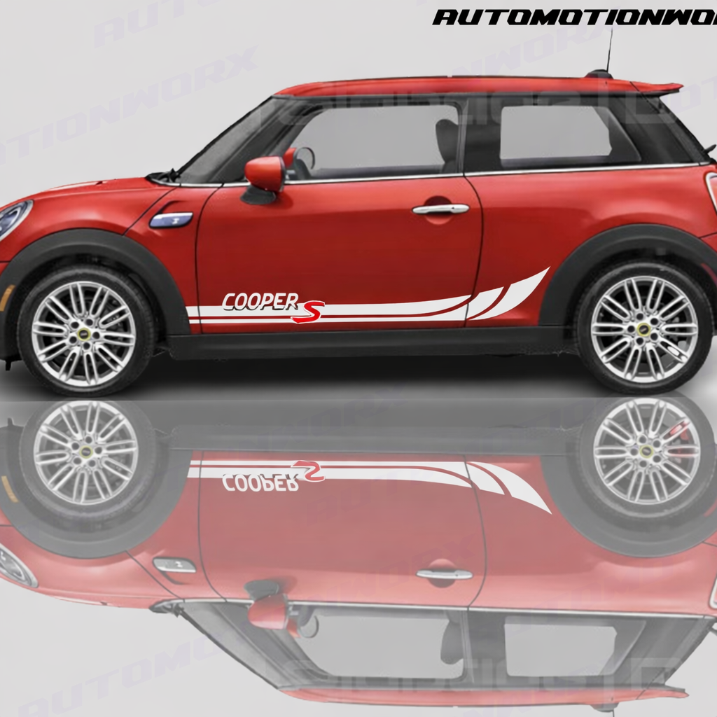 AutoMotionWorx | Mini Cooper S Side Stripes | High Quality Decals