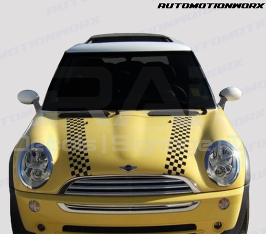 AutoMotionWorx | Universal Checkered Bonnet/Hood Stripes