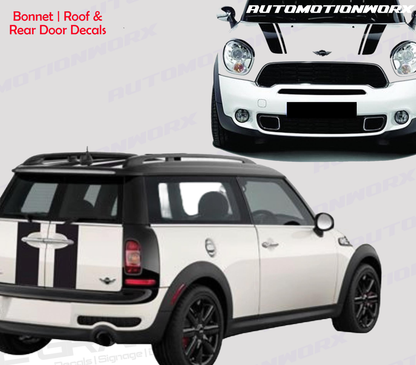 AutoMotionWorx | Mini Cooper Clubman Bonnet,Roof,Rear Stripes #2