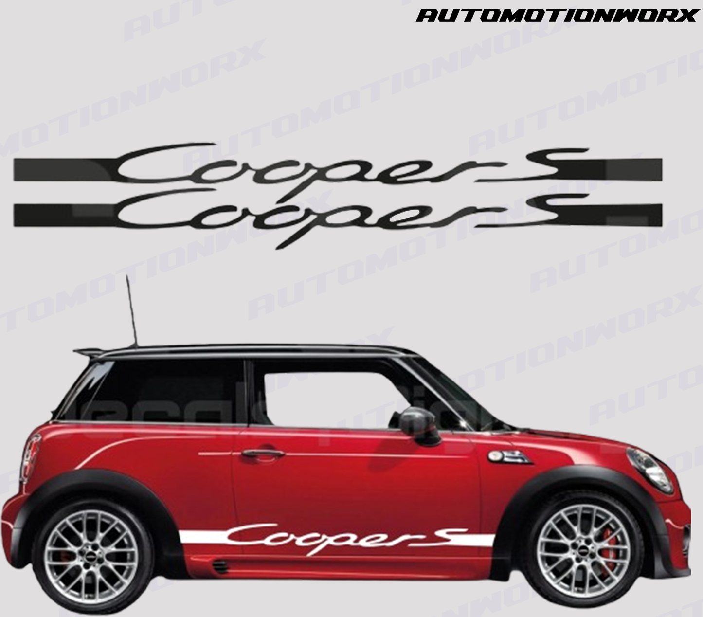 AutoMotionWorx | Mini "Cooper S" Side Stripes | High Quality Decals