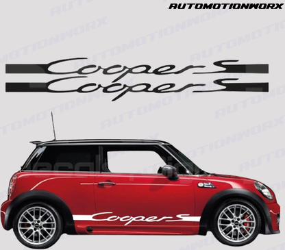 AutoMotionWorx | Mini "Cooper S" Side Stripes | High Quality Decals