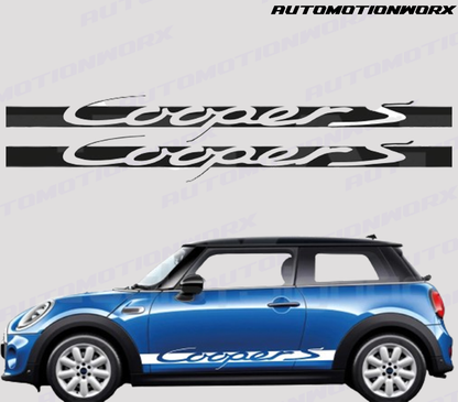 AutoMotionWorx | Mini Cooper S Side Stripes | High Quality Decals