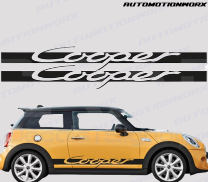 AutoMotionWorx | Mini "Cooper" Side Stripes | High Quality Decals