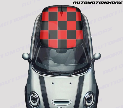 AutoMotionWorx | Mini Cooper Dual Colour Checkered Roof Pattern