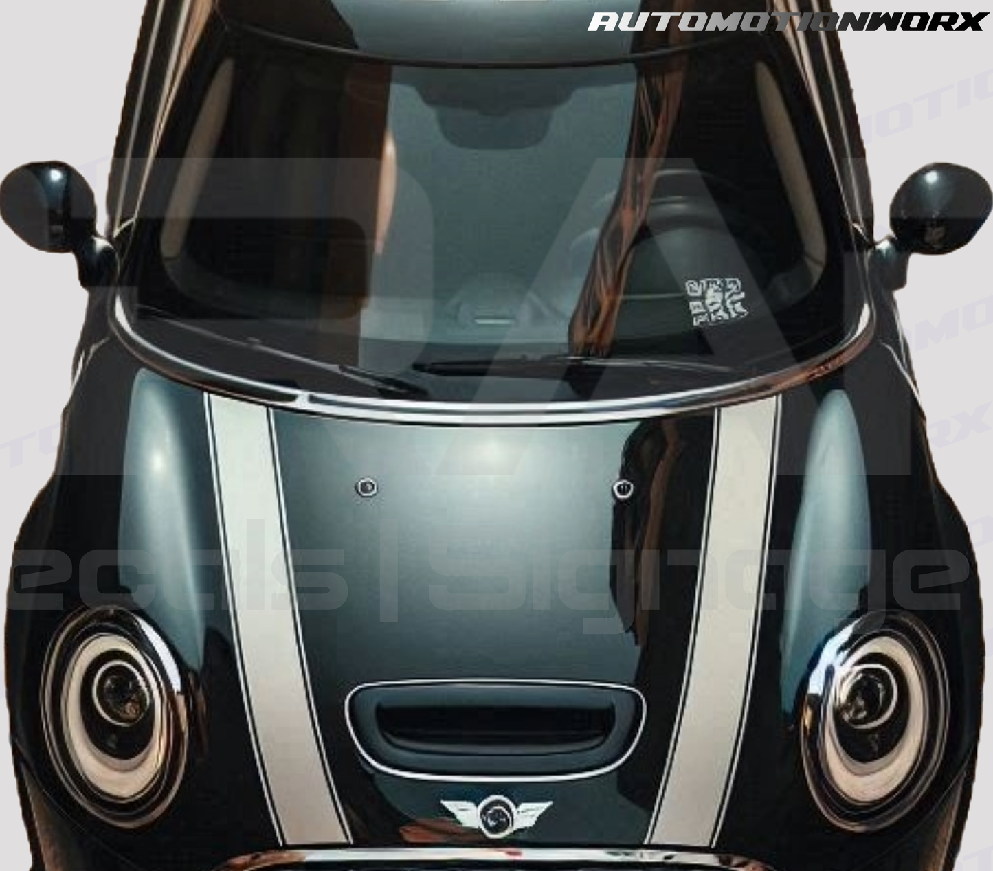 AutoMotionWorx | Mini Cooper Bonnet Stripes ''MB0'' | High Quality Decals