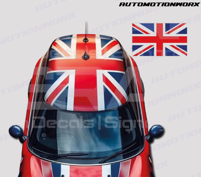 AutoMotionWorx | Mini Cooper Union Jack Roof Red & Blue
