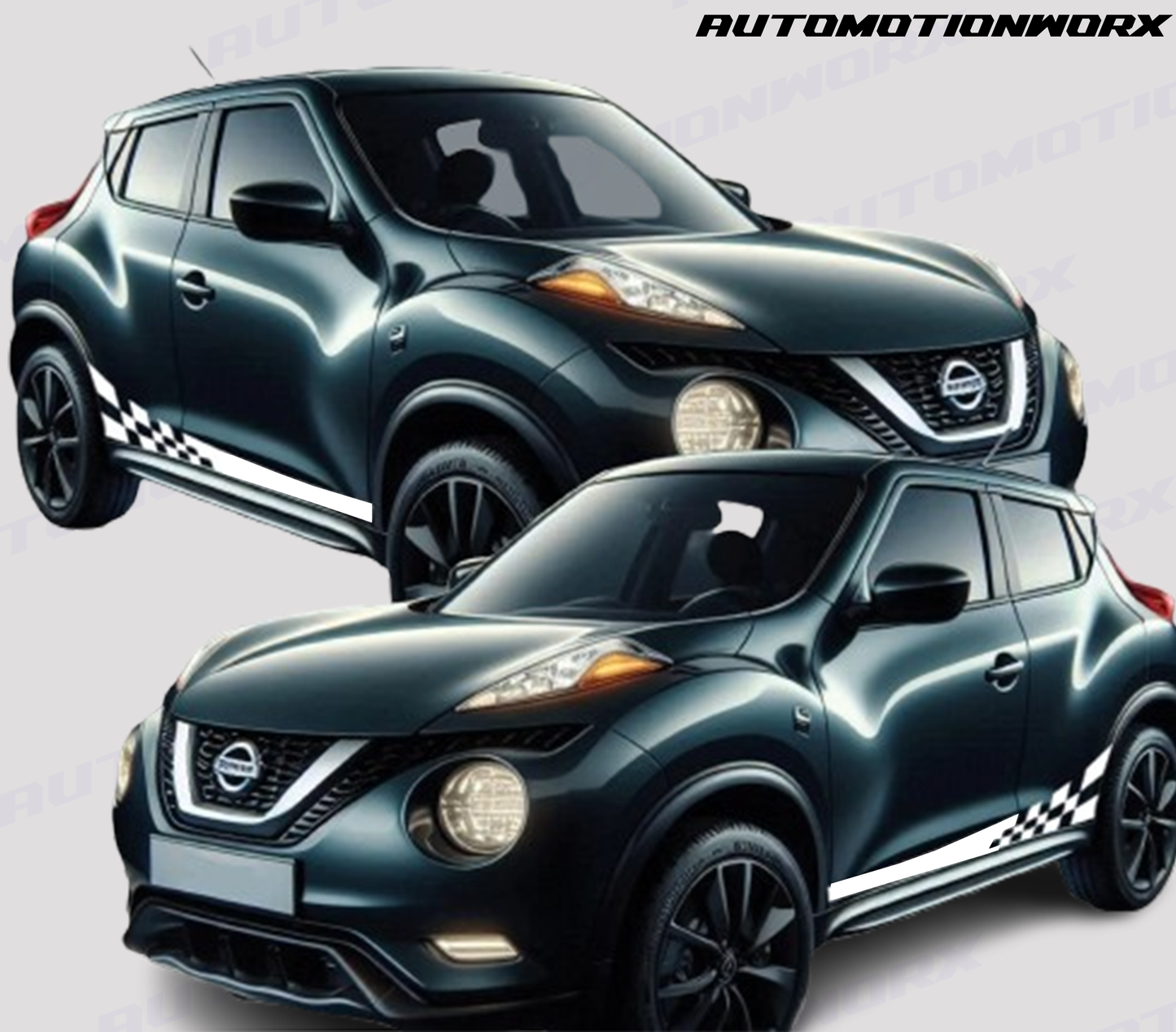 AutoMotionWorx | Nissan Juke Checkered Side Stripes