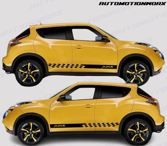AutoMotionWorx | Nissan Juke Checkered Side Stripes