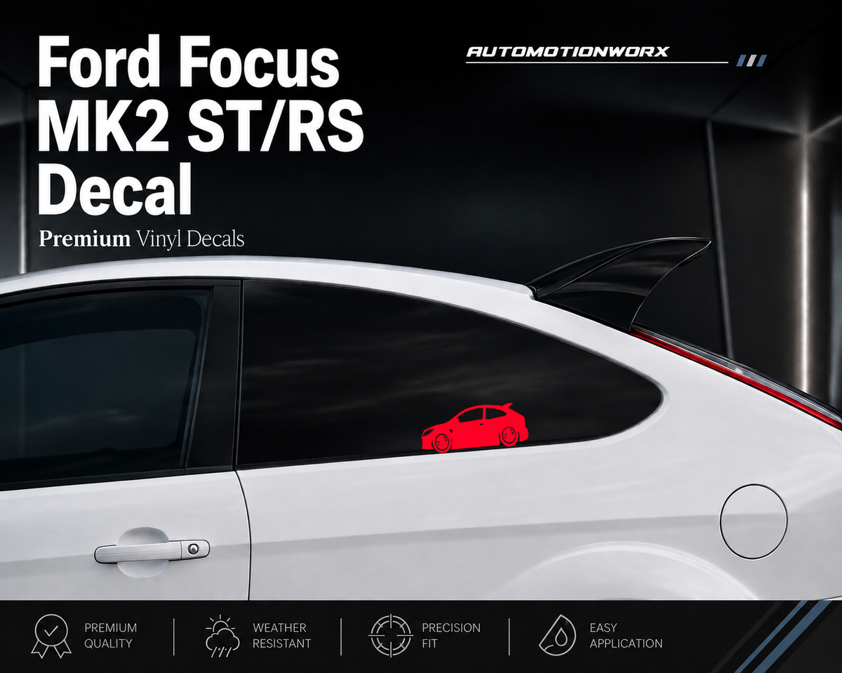 AutoMotionWorx | Ford Focus ST/RS/XR5 Silhouette Window Decal