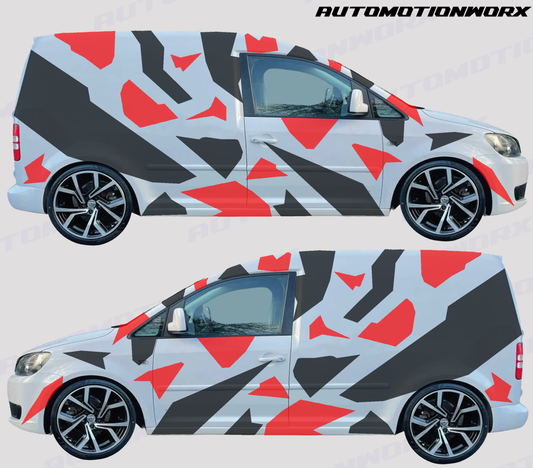 AutoMotionWorx | Universal Camo Kit For SWB Vans | High Quality Decals