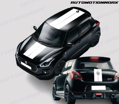 AutoMotionWorx | Suzuki Swift Bonnet+Roof+Rear Stripes 2004-2017