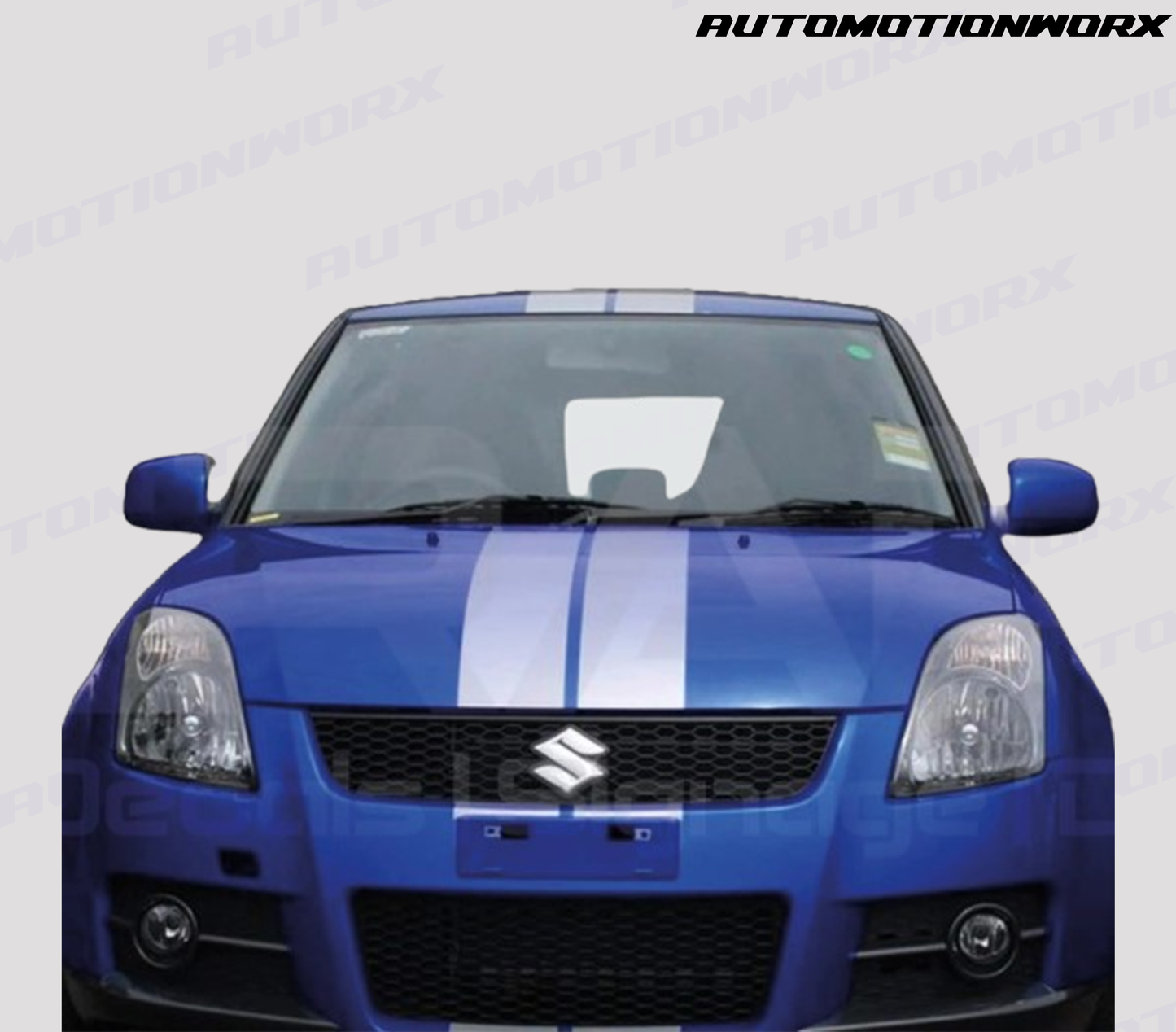 AutoMotionWorx | Suzuki Swift Bonnet Stripes | High Quality Decals