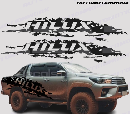 AutoMotionWorx | Toyota Hilux XL Side Decals | High Quality Decals