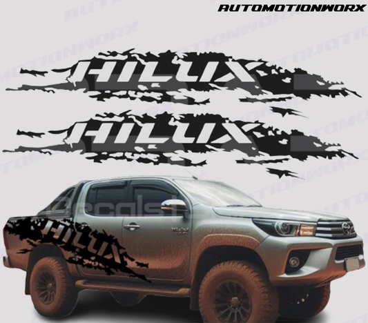 AutoMotionWorx | Toyota Hilux XL Side Decals | High Quality Decals