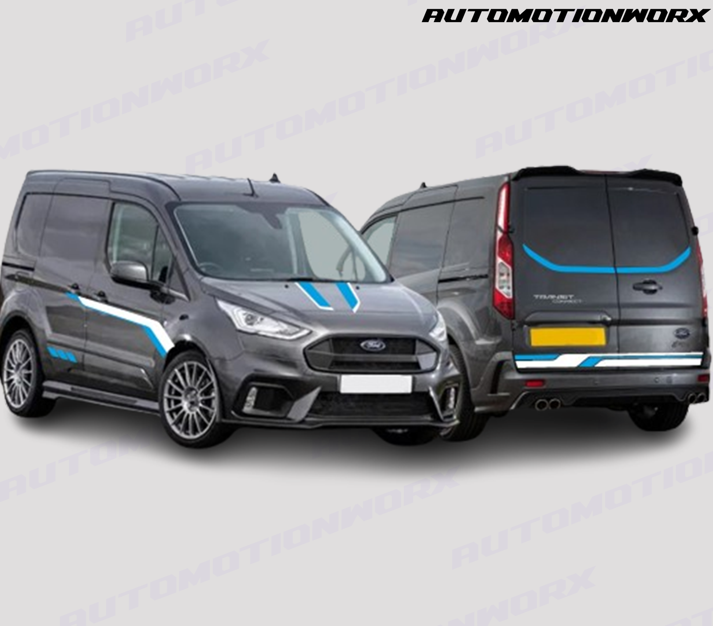 AutoMotionWorx | Ford Transit Connect MSRT Style Full Kit Side Door Decals