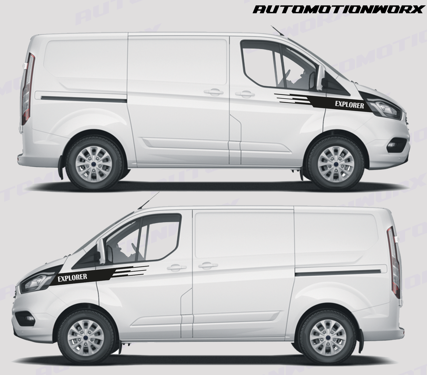 AutoMotionWorx | Universal Campervan ''Explorer'' Side Wing Decals