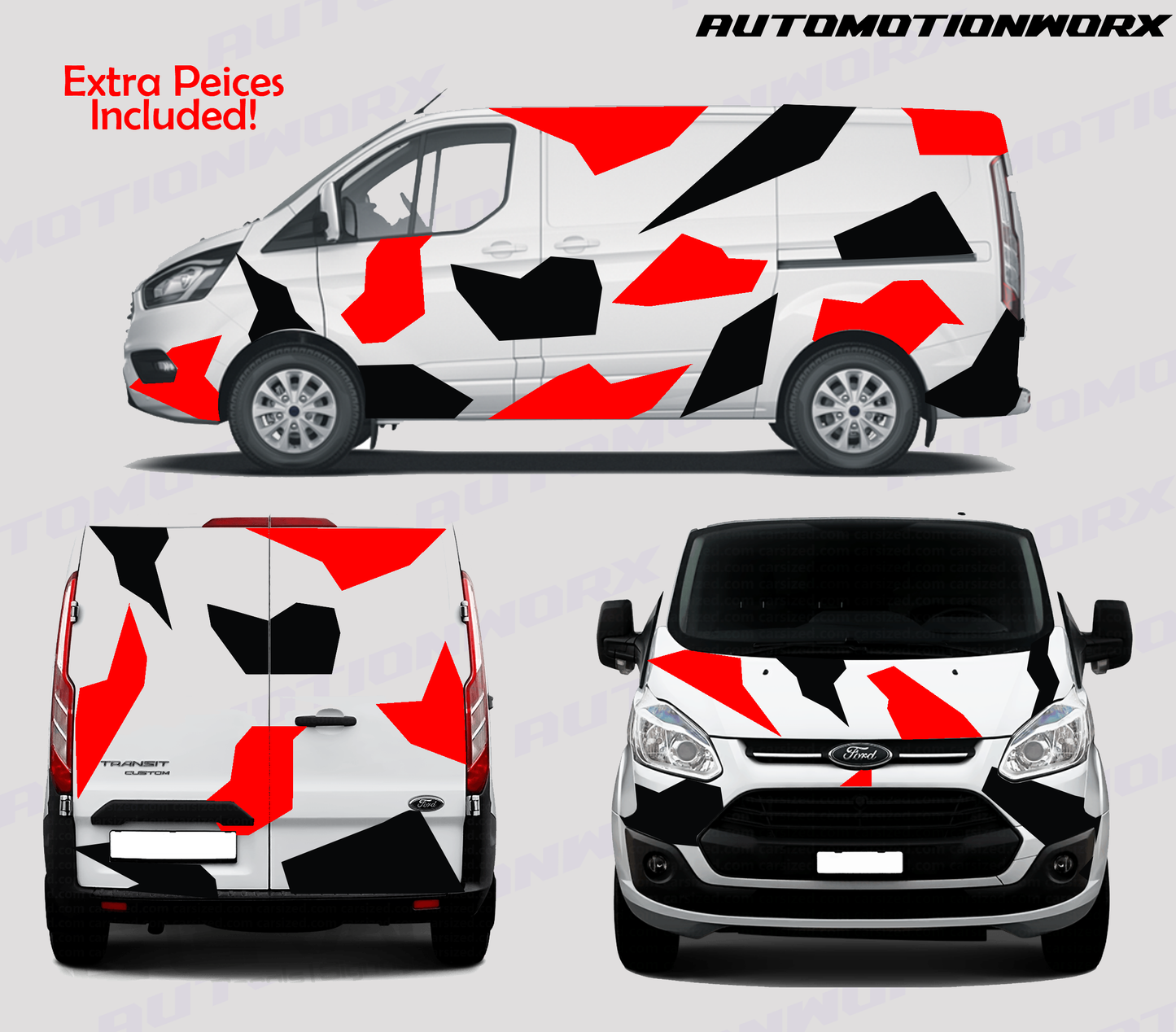 AutoMotionWorx | Universal Camo Kit For SWB,MWB,LWB Vans | High Quality Decals