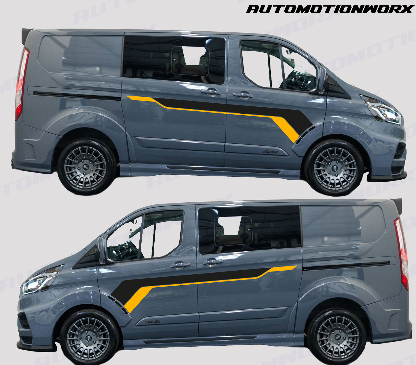 AutoMotionWorx | Ford Transit Custom MSRT Side Door Decals