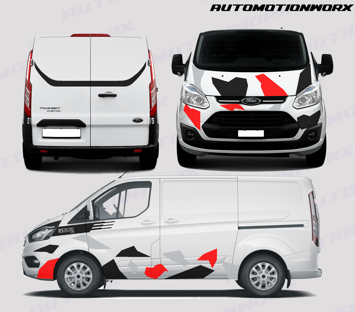 AutoMotionWorx | Ford Transit Camo Bundle For SWB,MWB,LWB Vans