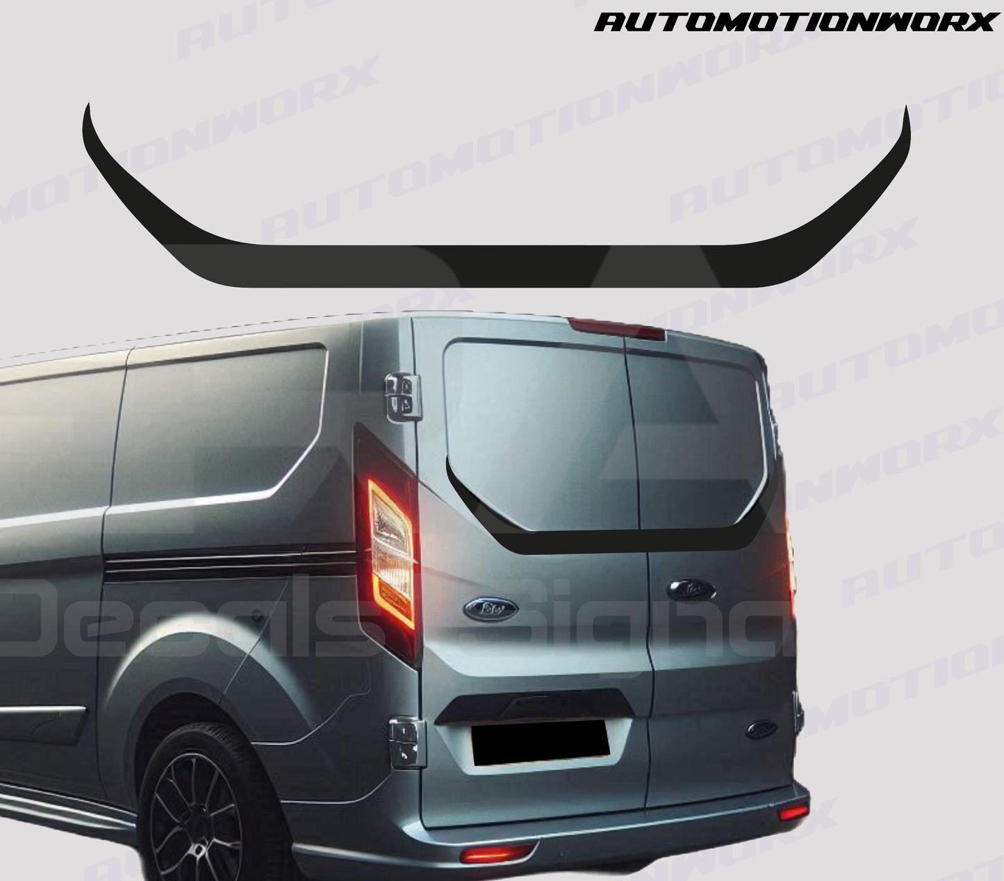 AutoMotionWorx | Ford Transit Custom ''Bull Horn'' Rear Door Decal