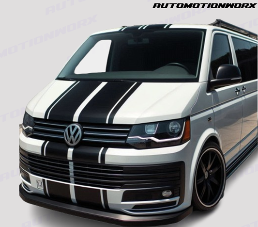 AutoMotionWorx | VW Transporter Bonnet Stripes | High Quality Decals