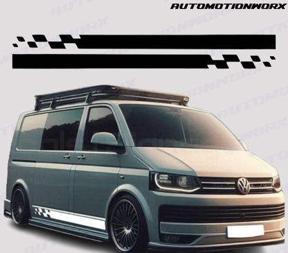 AutoMotionWorx | Volkswagen Transporter Alt Side Stripes | High Quality Decals