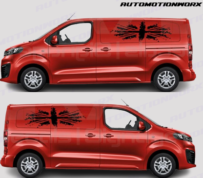 AutoMotionWorx | Vauxhall Vivaro Side Door Union Jack Decal