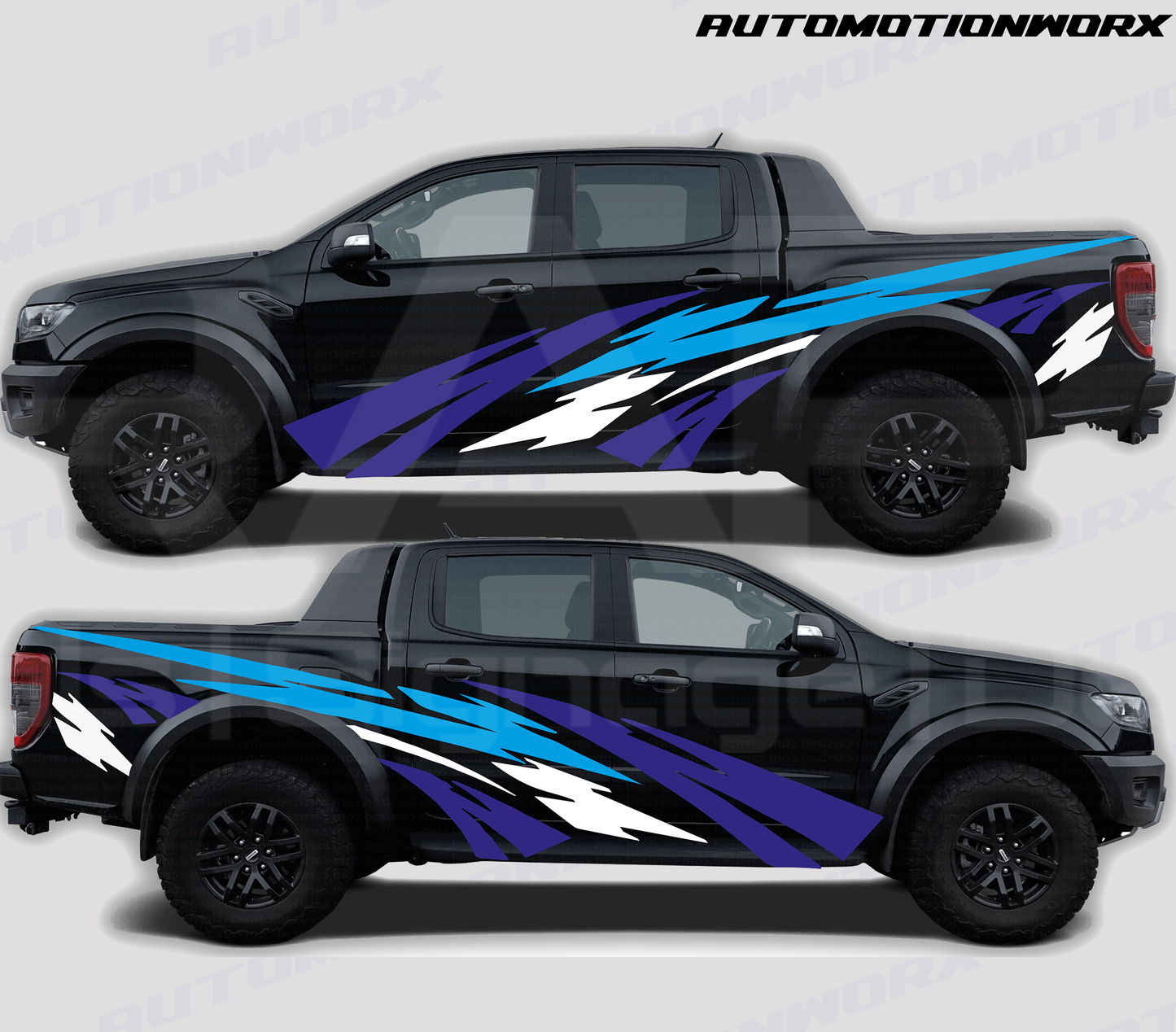 AutoMotionWorx | Universal 4x4 Graphics Decal Kit | High Quality Vinyl
