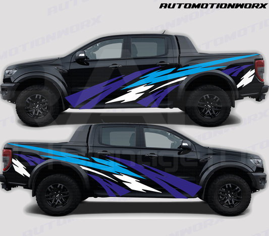 AutoMotionWorx | Universal 4x4 Graphics Decal Kit | High Quality Vinyl