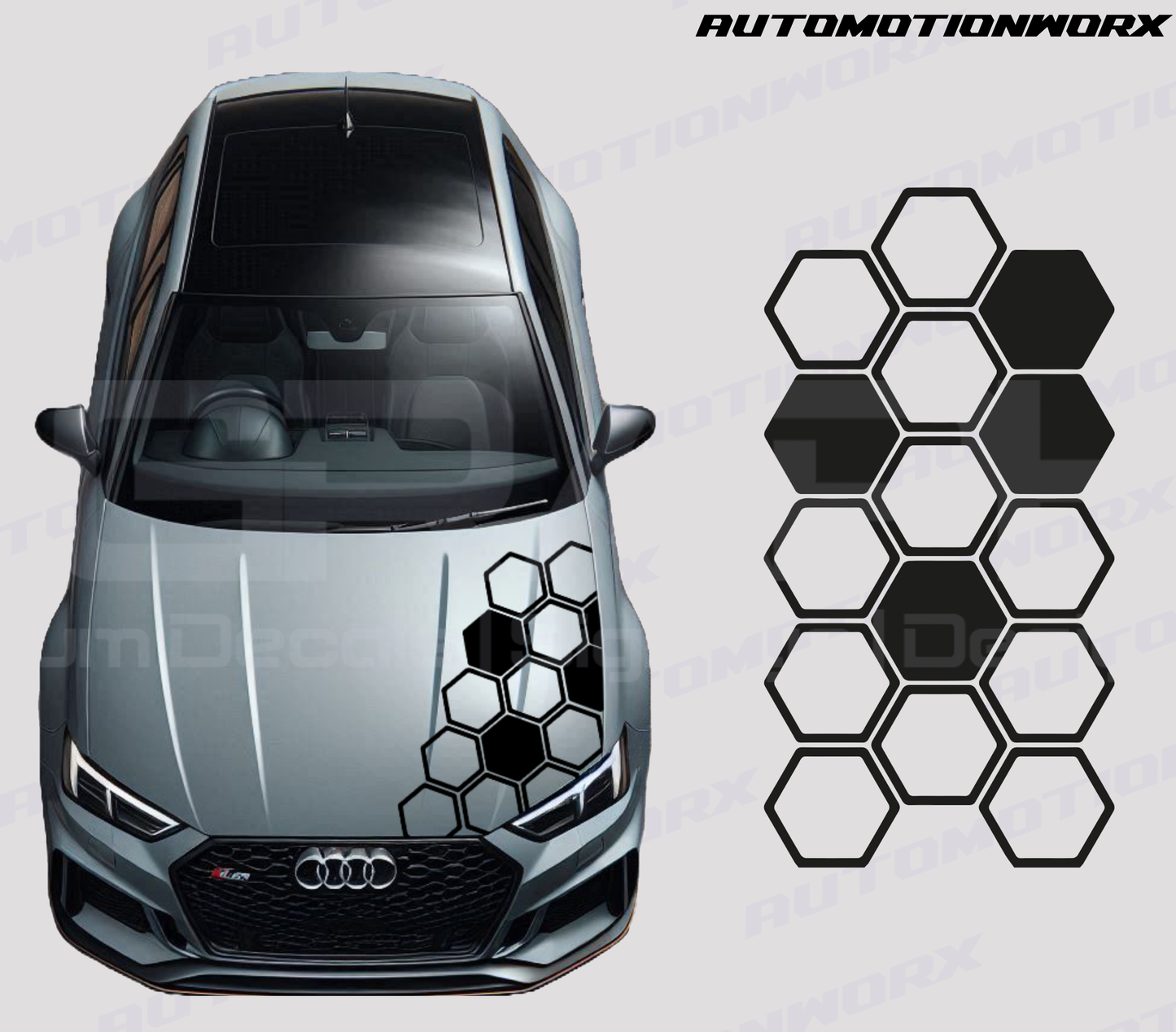 AutoMotionWorx | Universal Hex/Honey Comb Decal