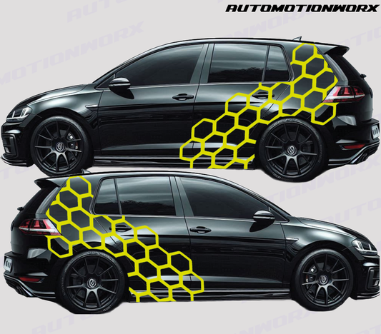 AutoMotionWorx | Universal Hex/Honey Comb Decal Kit #2