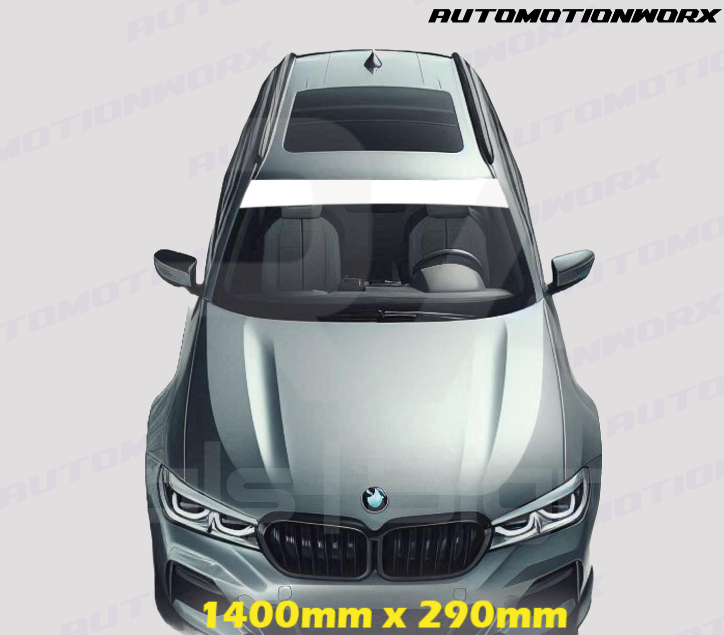 AutoMotionWorx | Universal Windscreen Car Sun Strip | 1400mm x 290mm