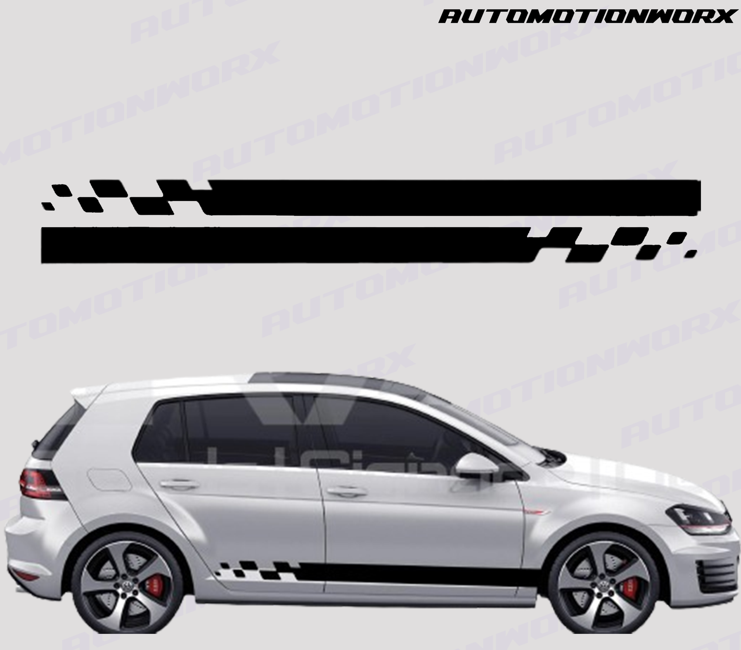 AutoMotionWorx | Volkswagen Golf Racing Side Stripes