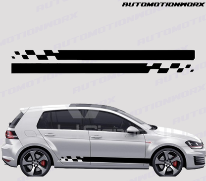 AutoMotionWorx | Volkswagen Golf Racing Side Stripes